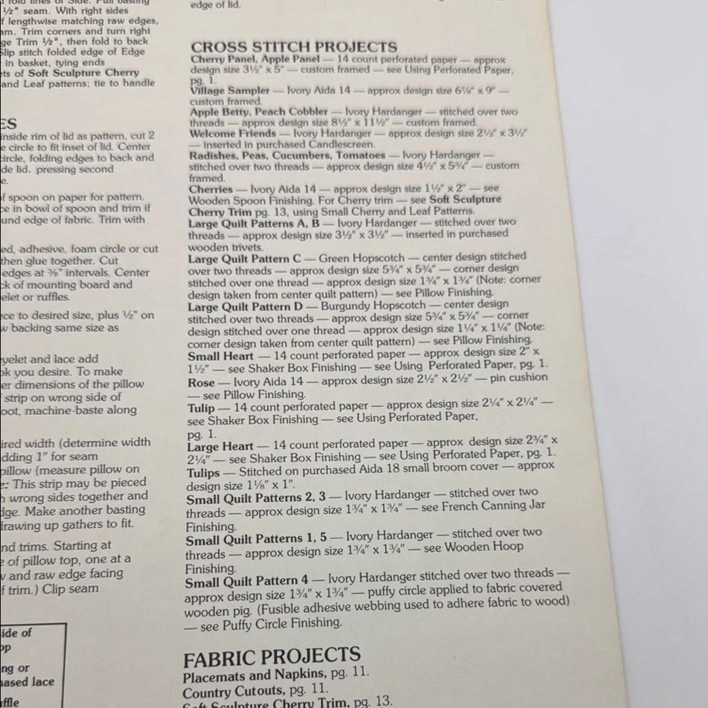 Leisure Arts Counted Cross Stitch Country Classics Leaflet #271